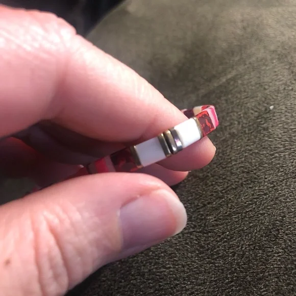 Stella & Dot Red and Pink Beaded Bracelet - Picture 6 of 7